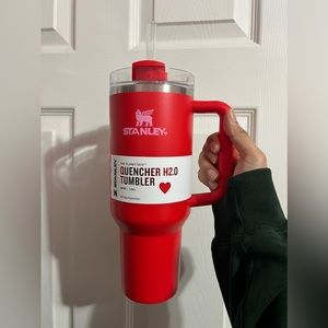 Stanley Valentines Day Cup  (40 oz) Target Red Straw Tumbler NEW LIMITED